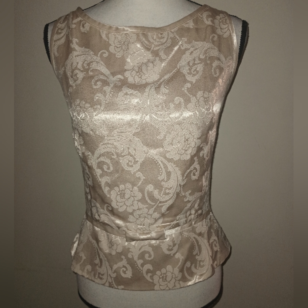 Jessica Howard Cream Floral Vintage Blouse L/12